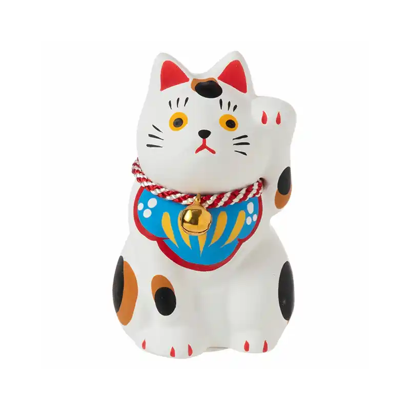 民芸招猫・白 (小)